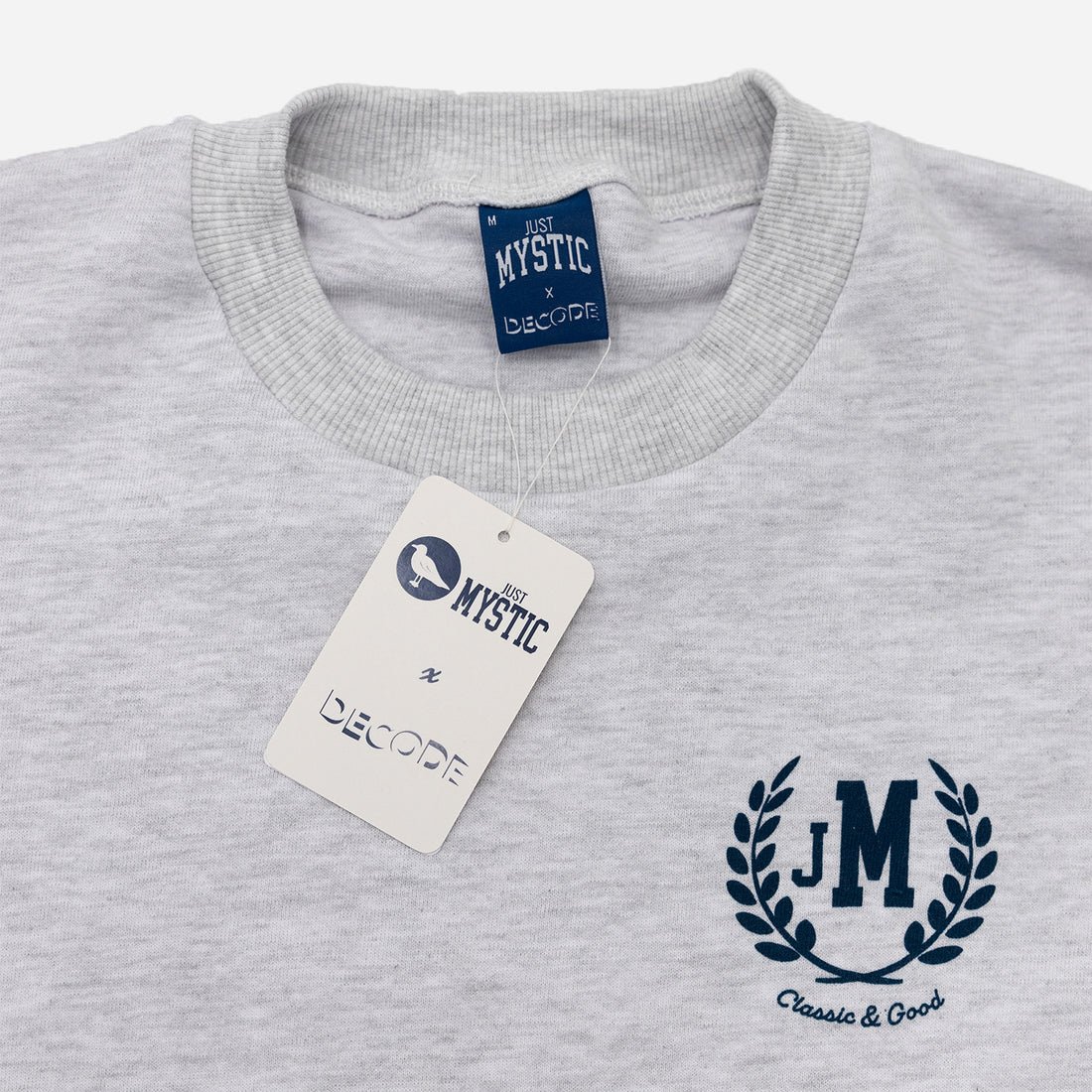 Just Mystic x DECODE Zero Waste Crest Crewneck — Made In Brooklyn
