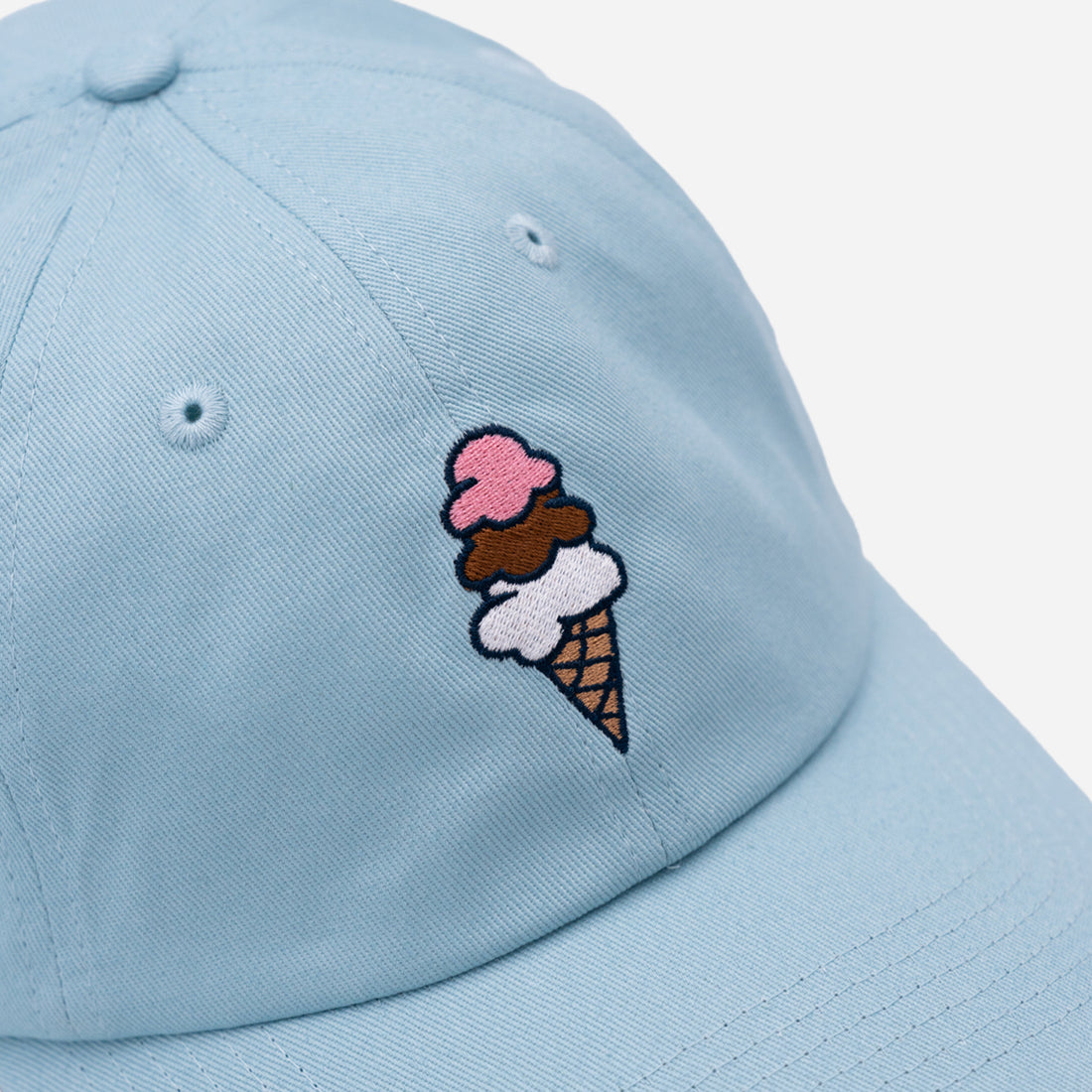 Just Mystic x Mystic Drawbridge Ice Cream Dad Hat in Light Blue