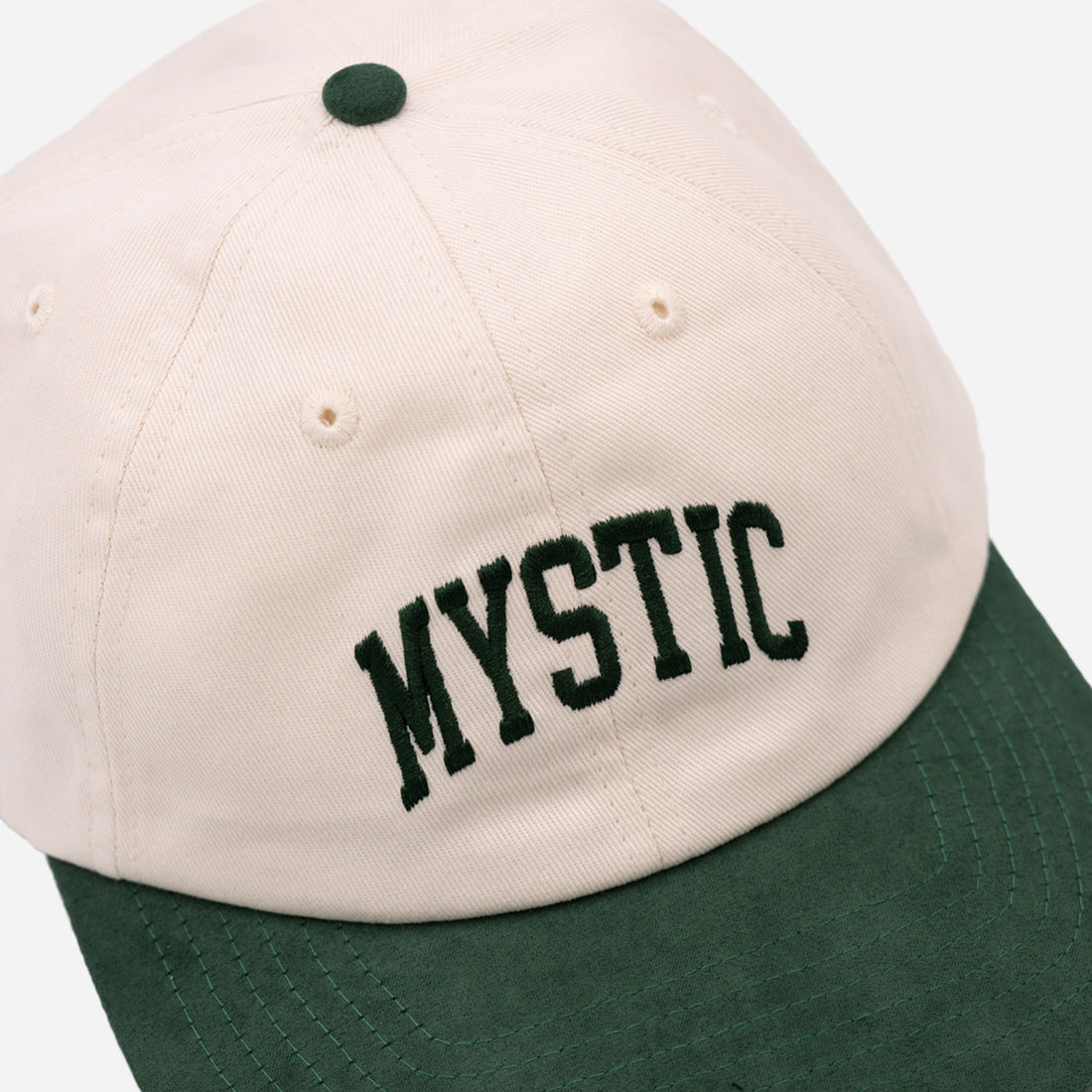 Mystic Ultrasuede Green/White Snapback Hat