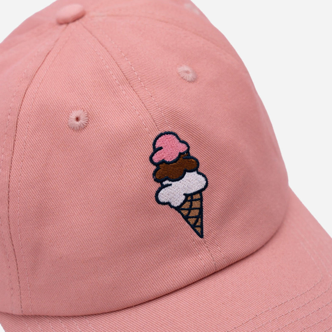Just Mystic x Mystic Drawbridge Ice Cream Dad Hat in Pink