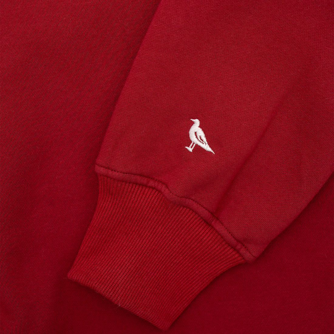 Portsmouth Embroidered Crewneck in Cranberry