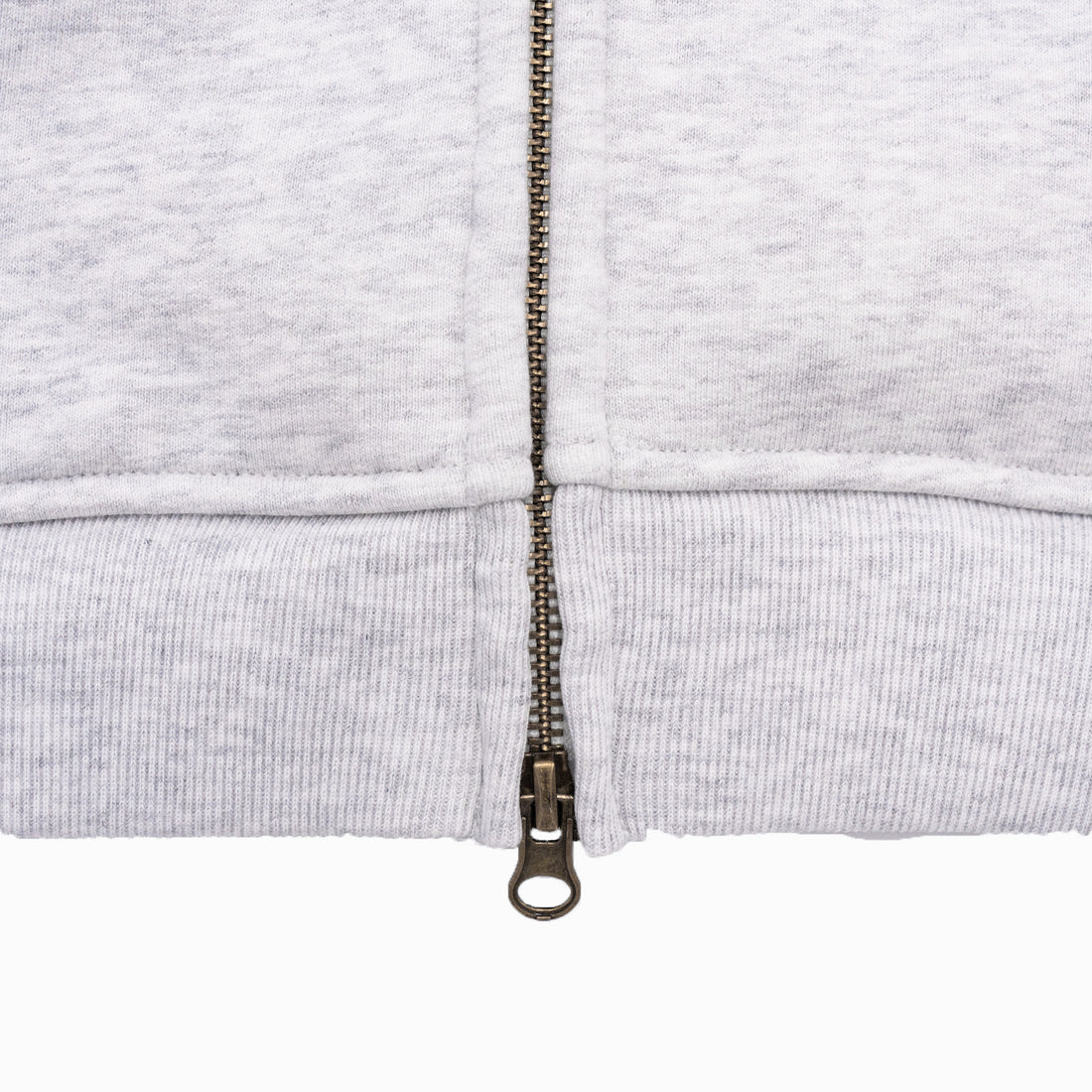 Portsmouth Embroidered Zip Hoodie - Silver Grey