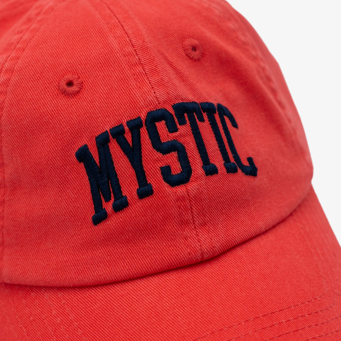 Mystic Kids Dad Hat in Coral Red