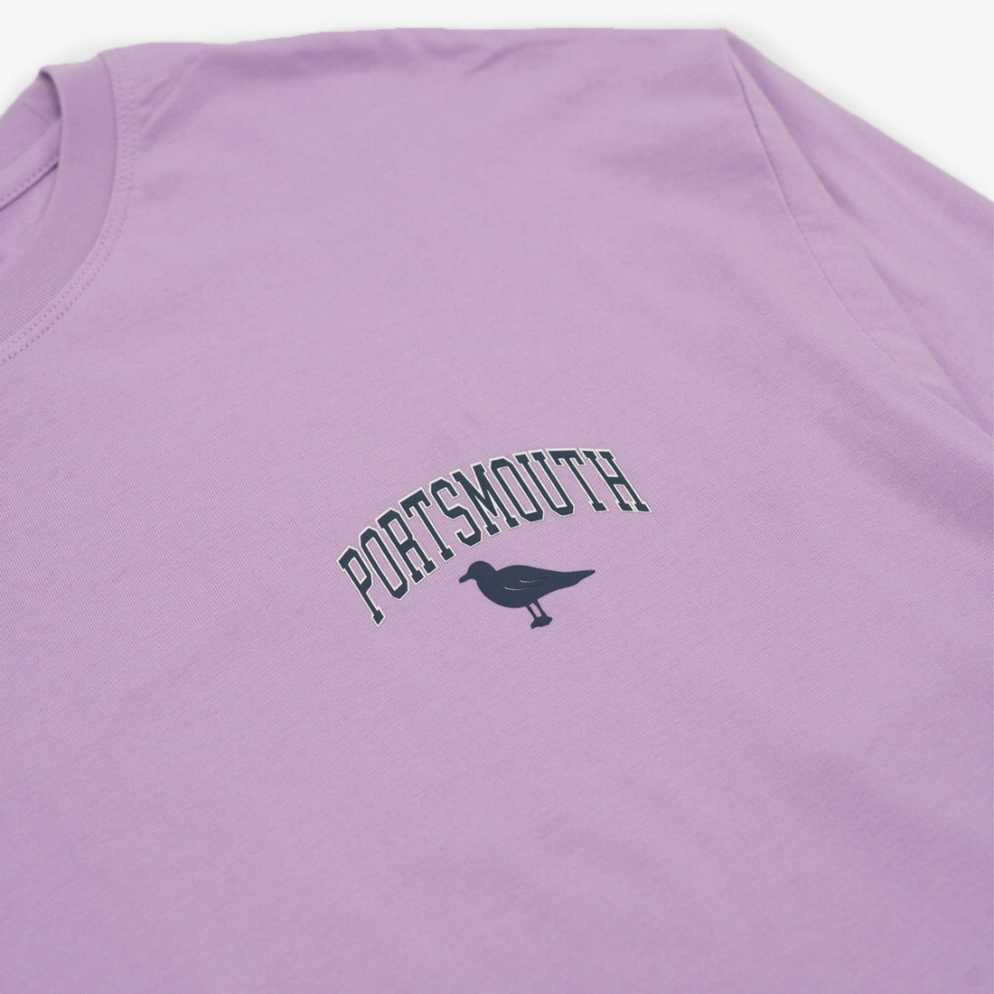 Portsmouth Bridge & Boat Long-Sleeve T-Shirt in Lavender