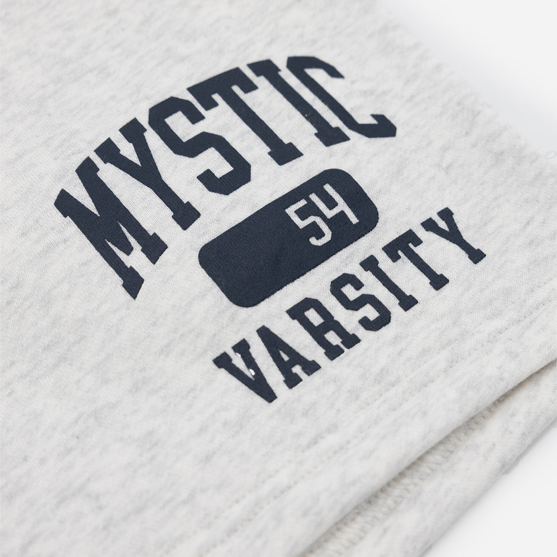 Mystic Varsity Sweat Shorts in Silver Grey