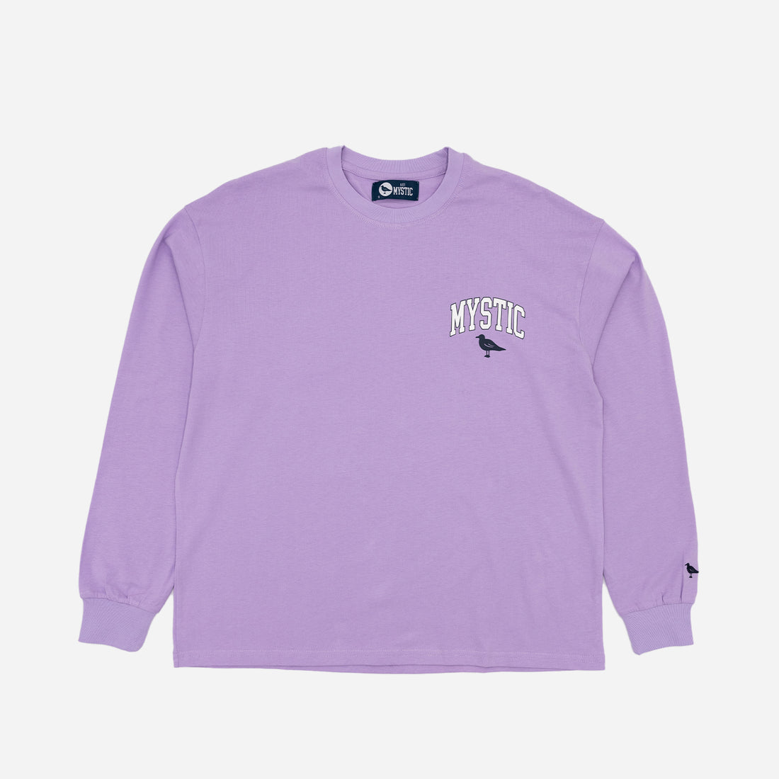 Mystic Bridge Long-Sleeve Graphic Tee in Lavender