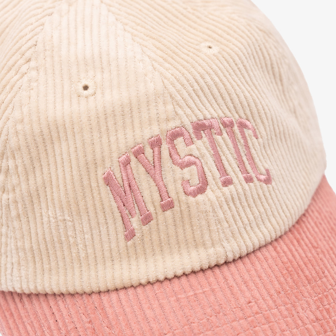 Corduroy Mystic Hat in Pink/White