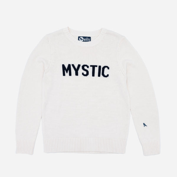 Mystic Women's Intarsia Knit Sweater in White – The Just Brand