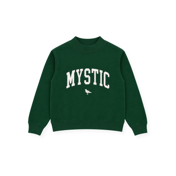 Mystic Ivy Green Mock Neck Sweatshirt | The Just Brand