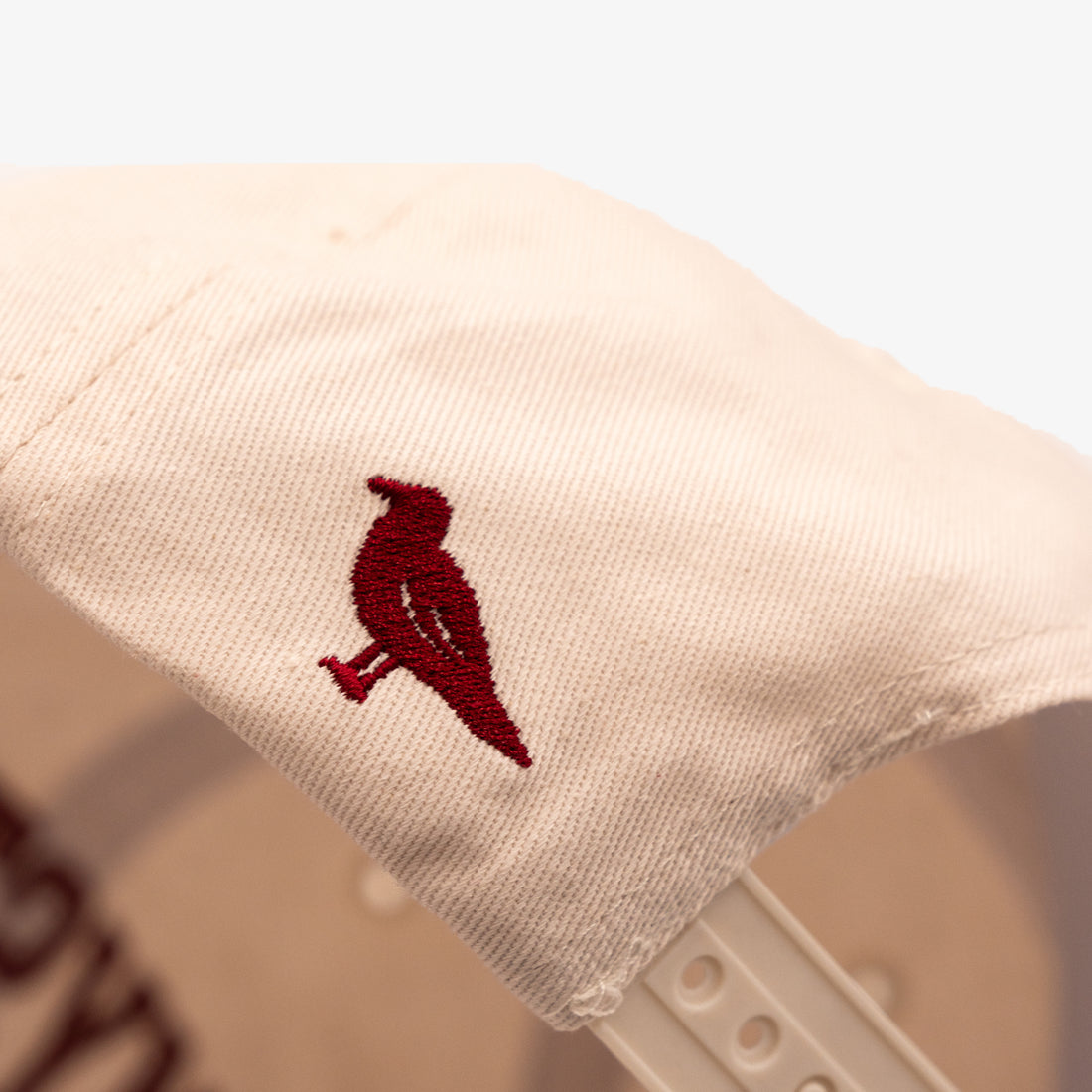 Mystic Ultrasuede Cranberry/White Snapback Hat