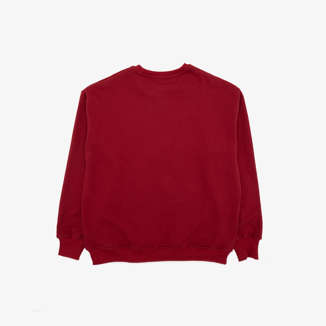 Mystic Embroidered Crewneck in Cranberry