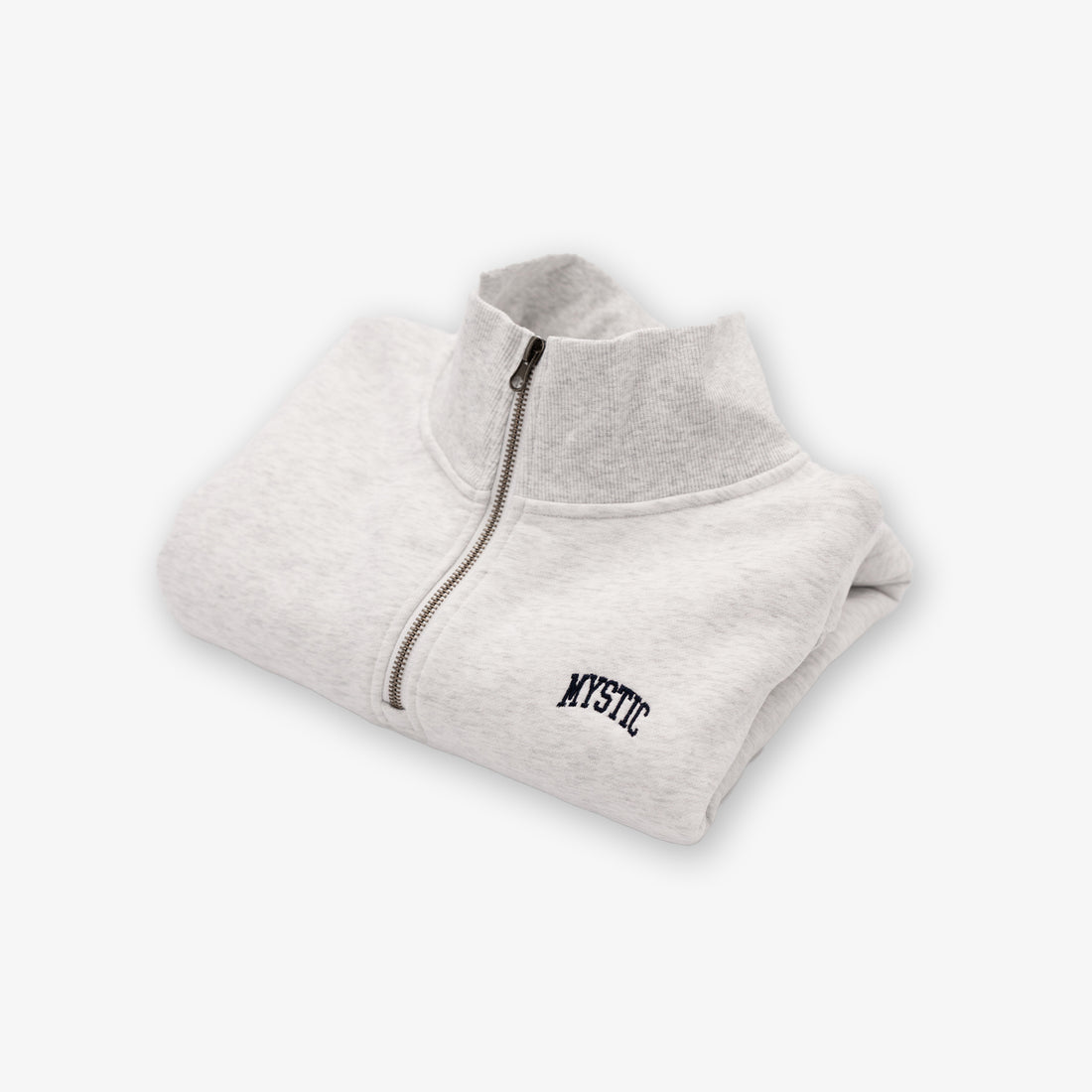 Mystic Quarter Zip in Silver Grey