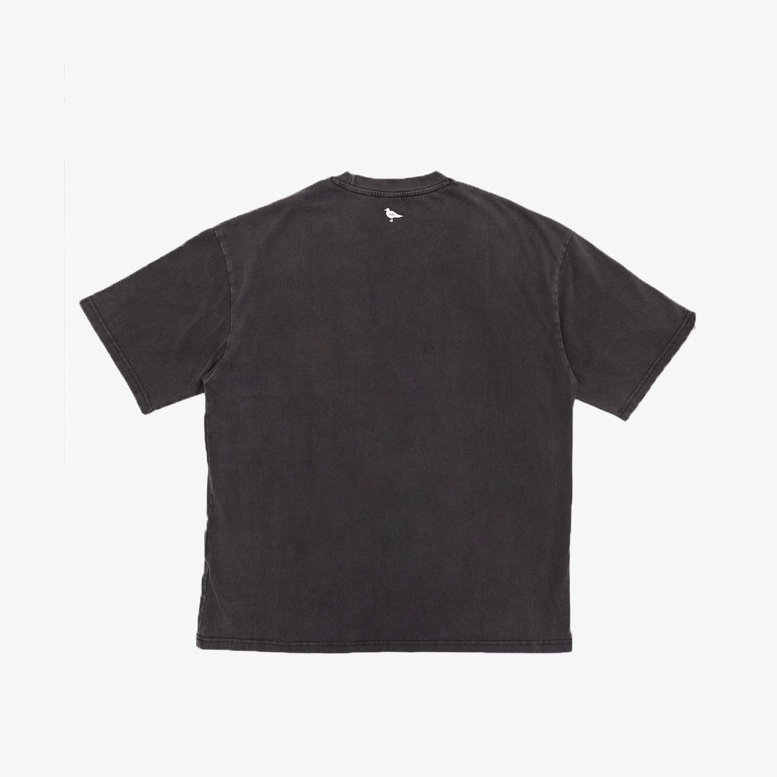 Mystic Embroidered Tonal T-Shirt in Dark Washed Grey