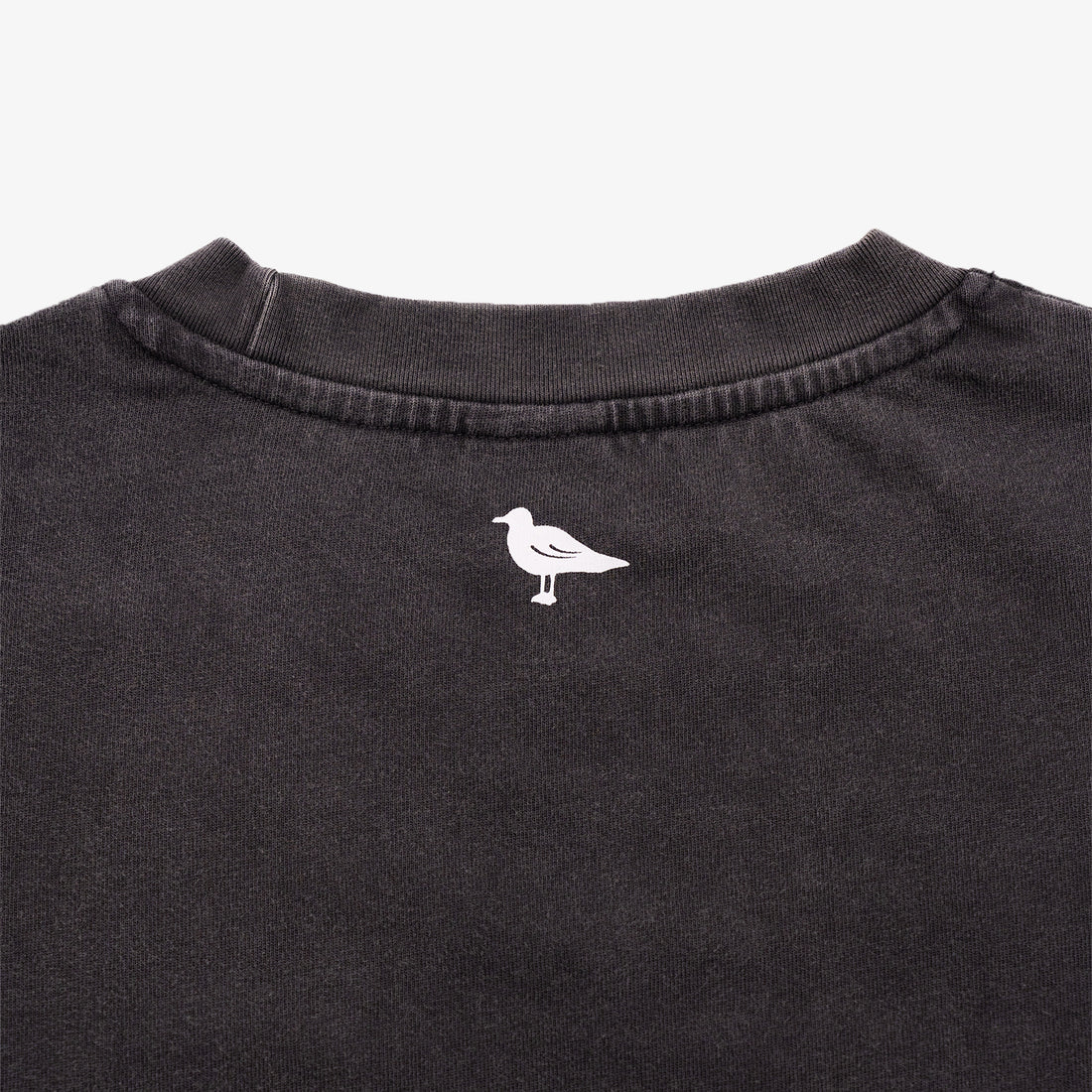 Mystic Embroidered Tonal T-Shirt in Dark Washed Grey