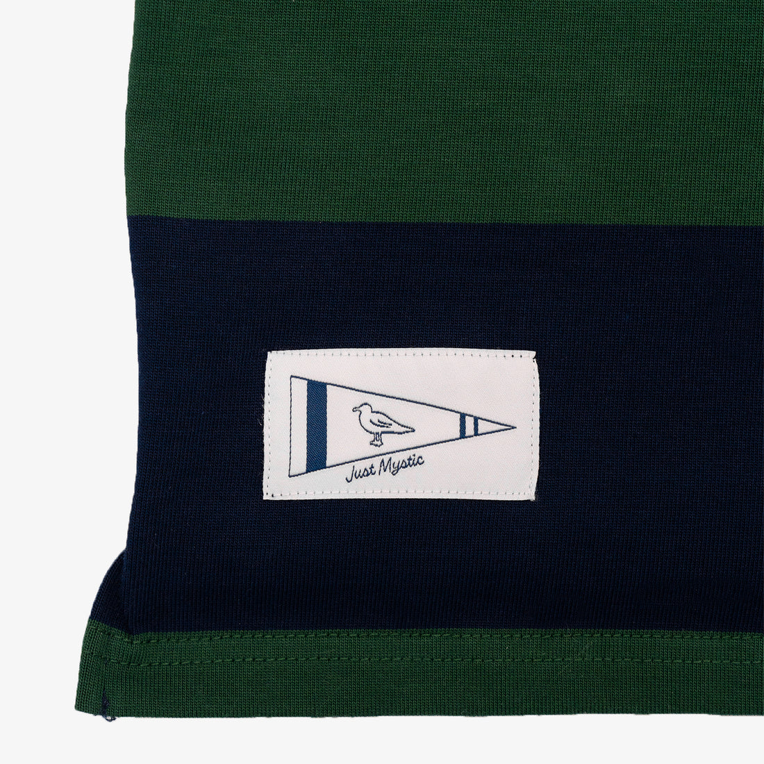Classic Striped Rugby Shirt in Green and Navy