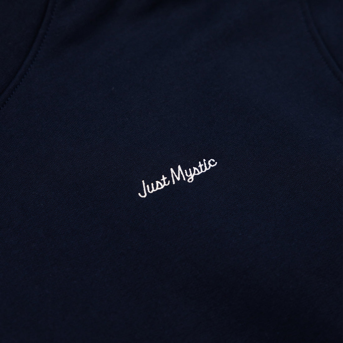 Just Mystic Pullover Script Hoodie in Navy