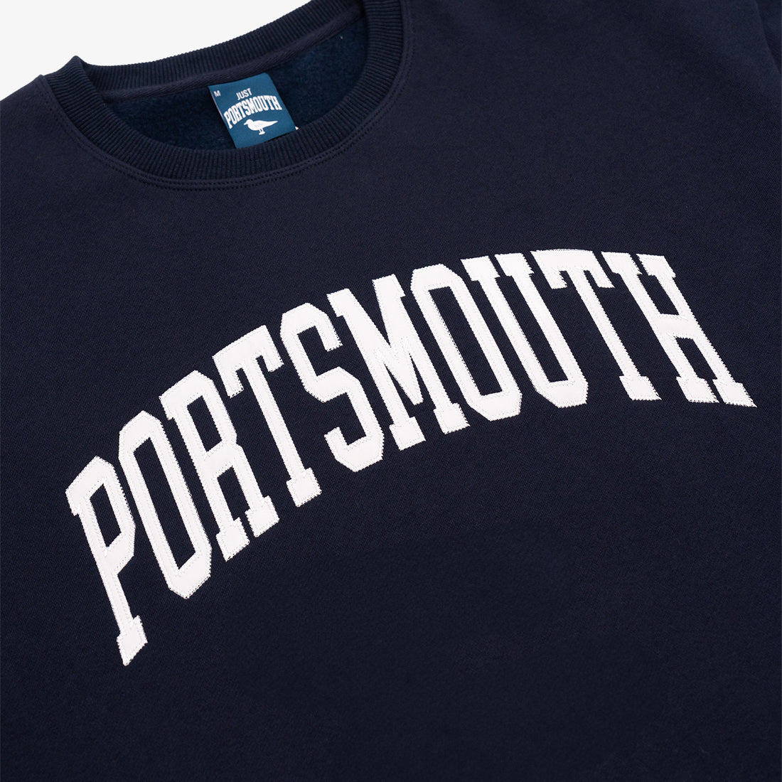 Portsmouth Embroidered Crewneck in Navy