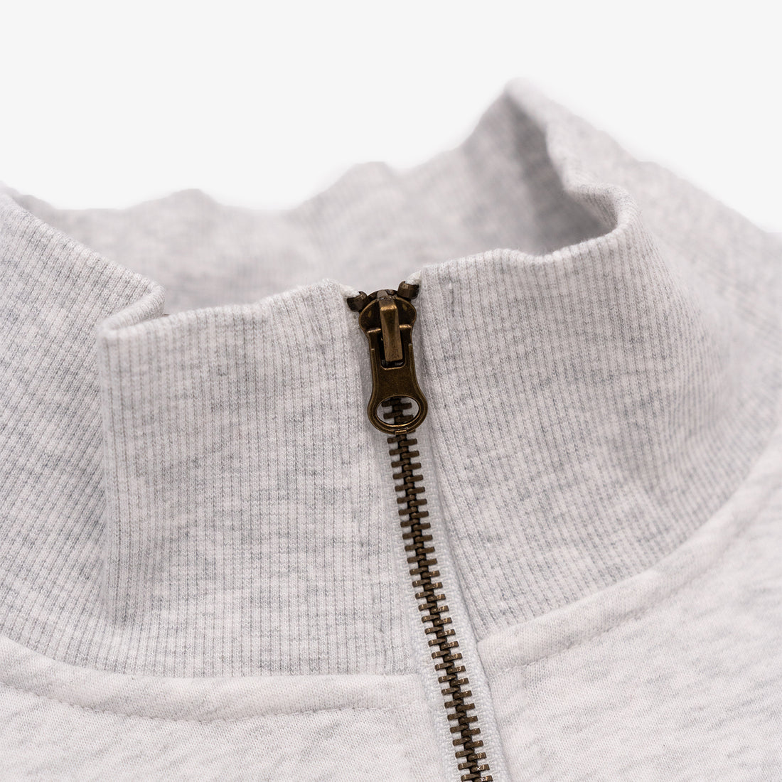 New Canaan Quarter Zip in Silver Grey