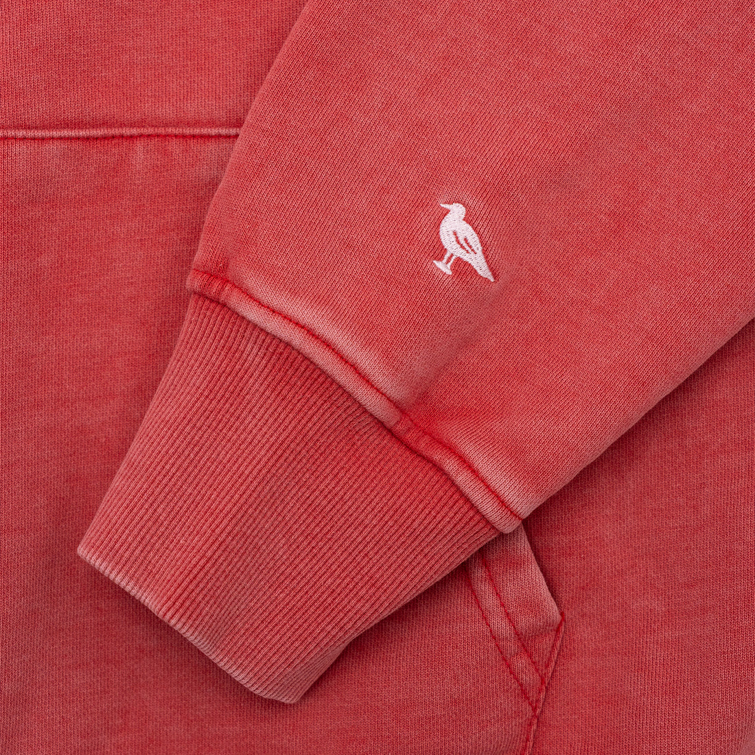 New Canaan Script Hoodie in Washed Red