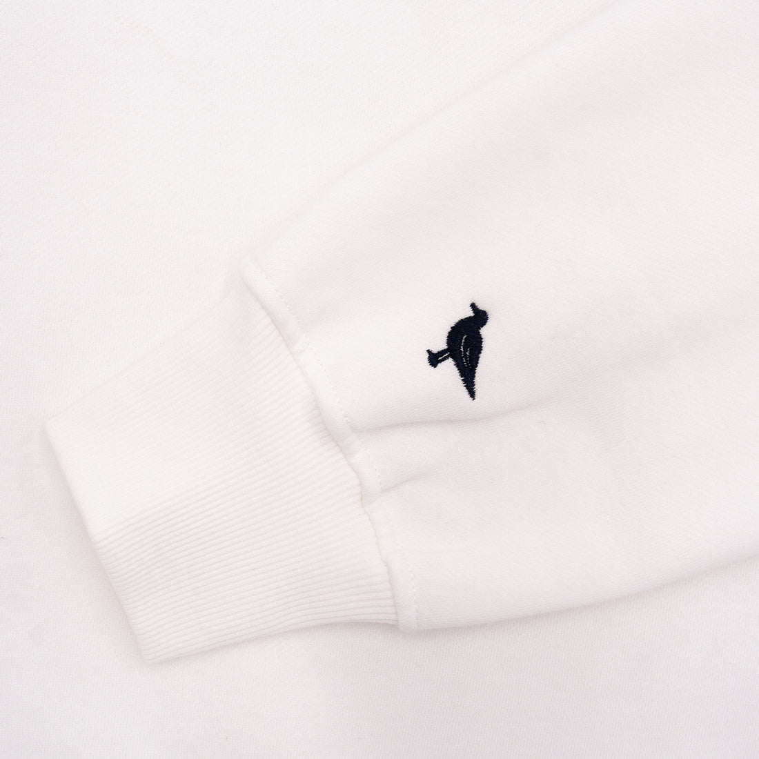 Portsmouth Embroidered Crewneck in Oyster White