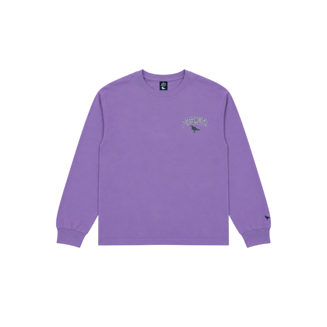 Portsmouth Bridge Long-Sleeve T-Shirt - Purple