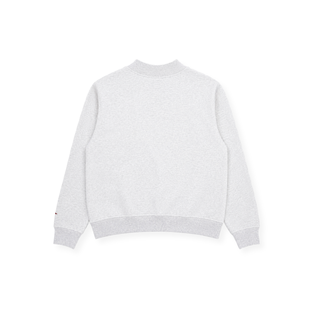 Portsmouth USA Flag Mockneck - Silver Grey