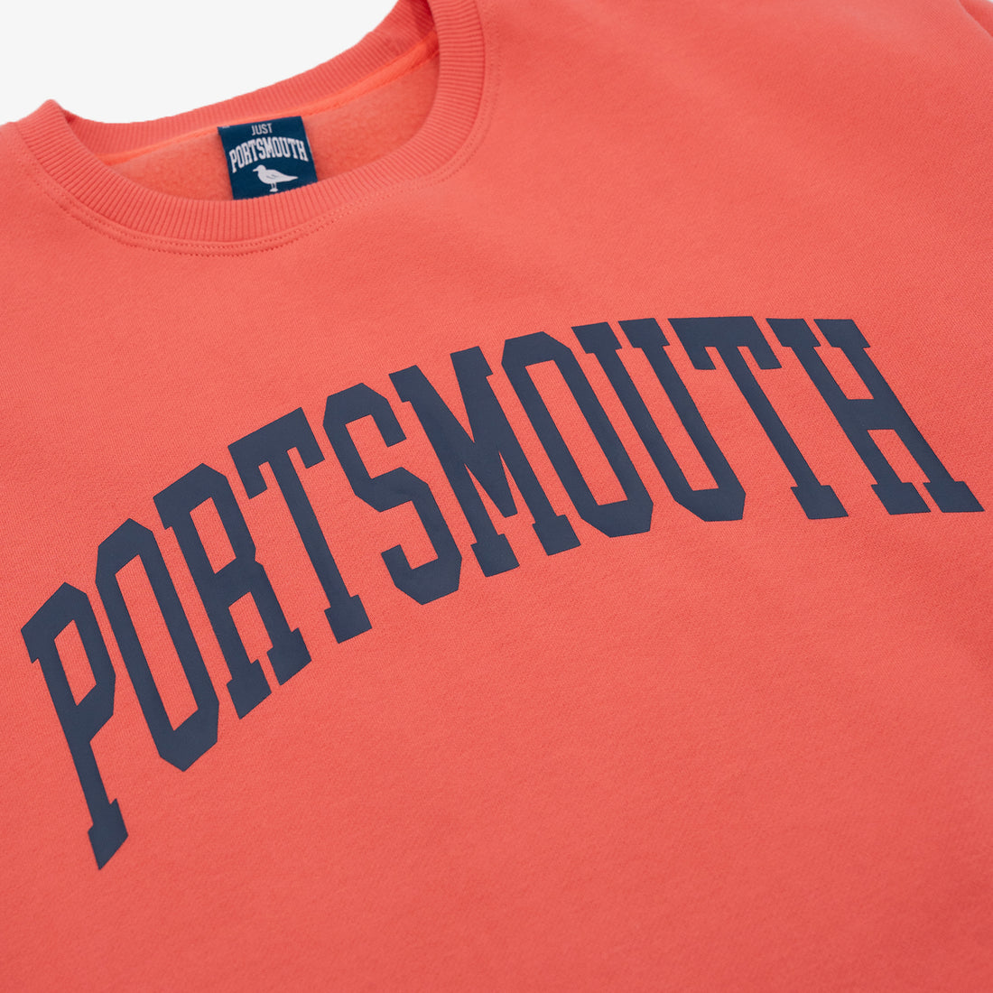 Portsmouth Crewneck in Coral Red