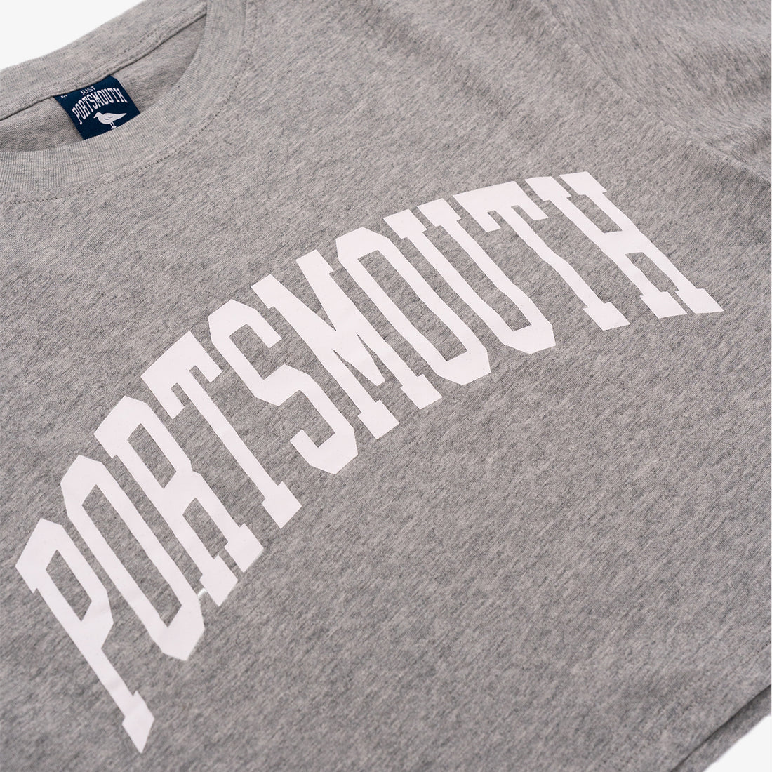 Portsmouth Women's Crop T-Shirt in Oxford Grey