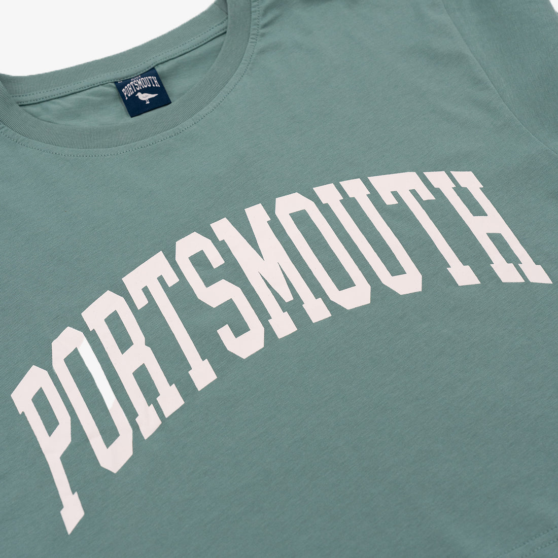 Portsmouth Women's Crop T-Shirt in Sea Glass Green