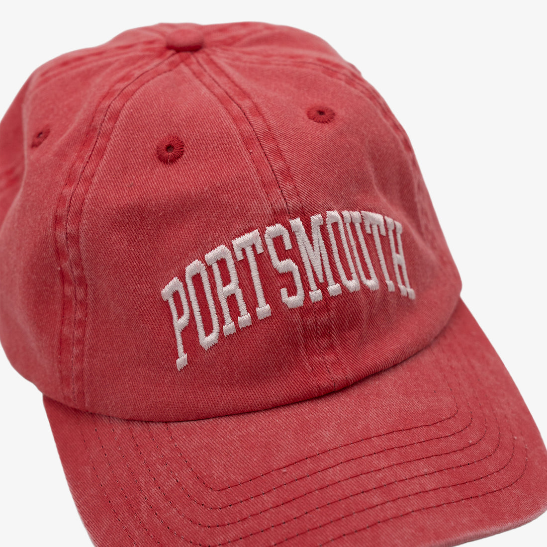 Portsmouth Dad Hat in Washed Red