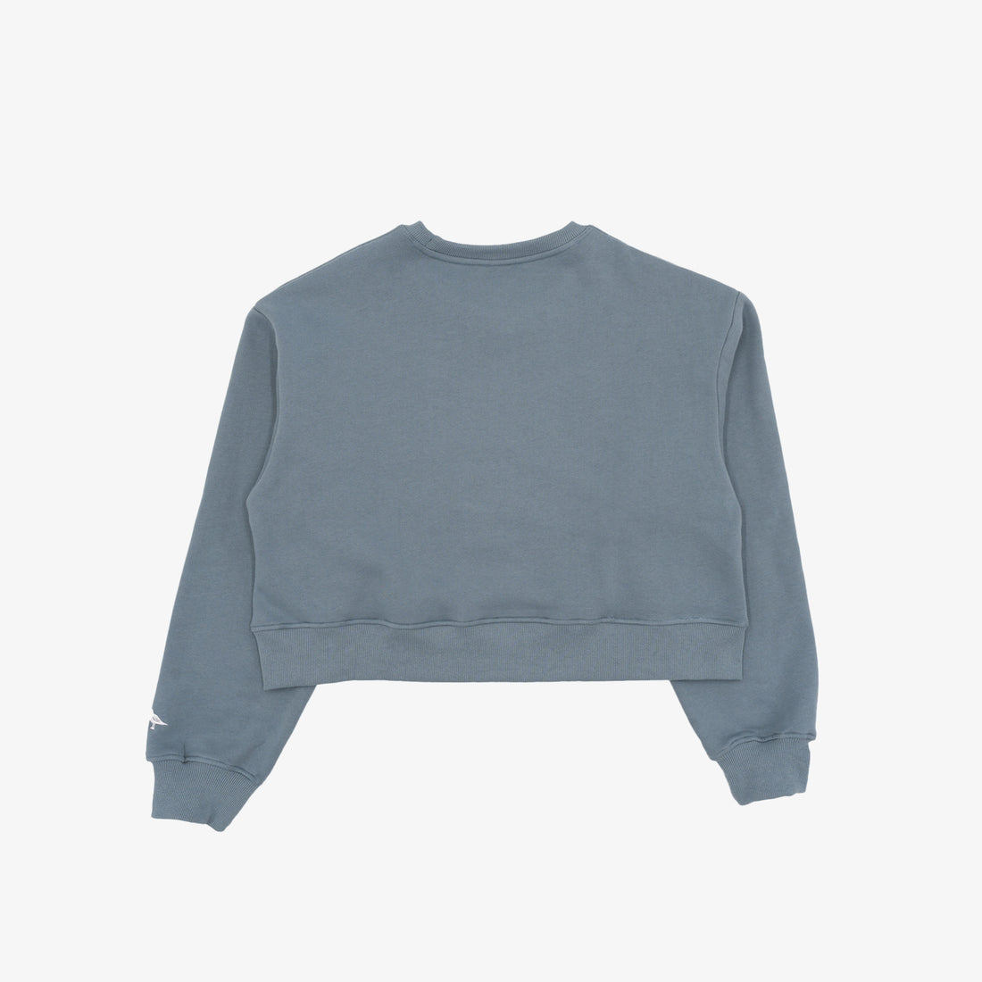 Coastie Crop Crewneck in Saltwater Blue