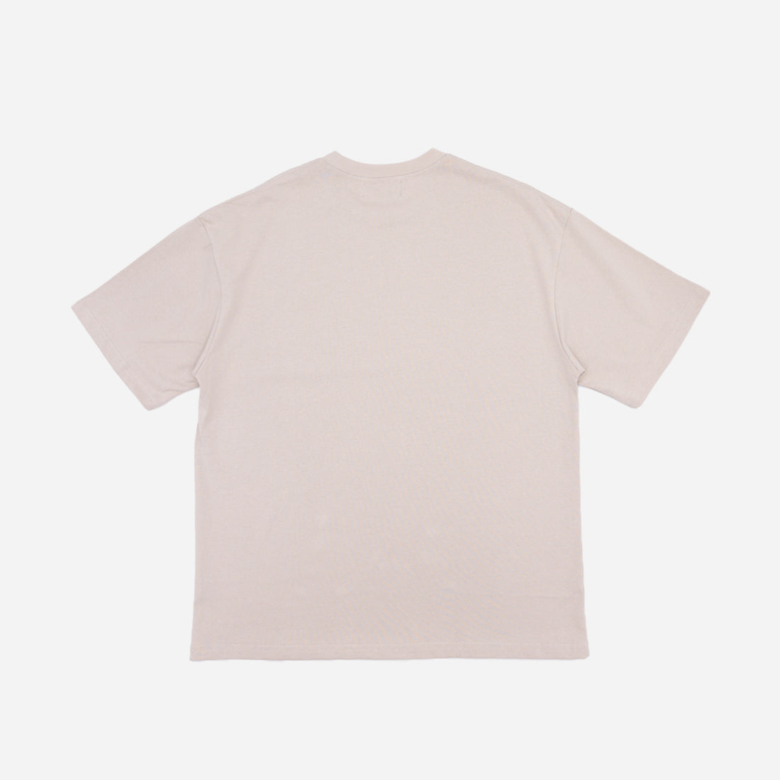 Boxy Heavyweight Logo T-Shirt in Sand