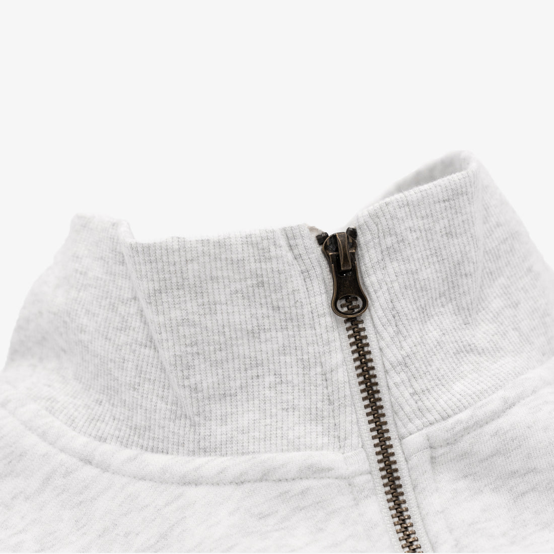 Portsmouth Quarter Zip in Silver Grey