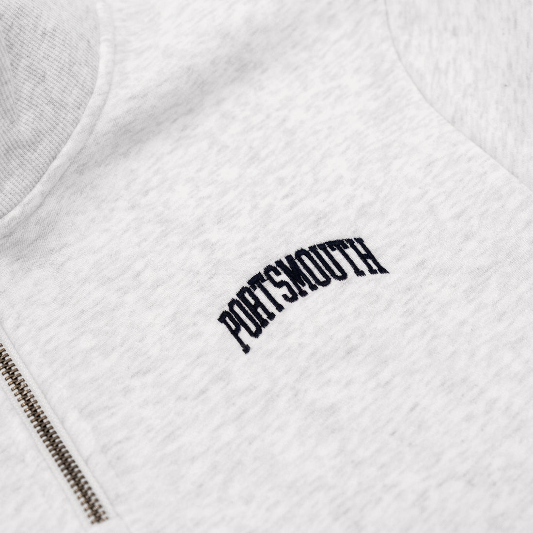 Portsmouth Quarter Zip in Silver Grey