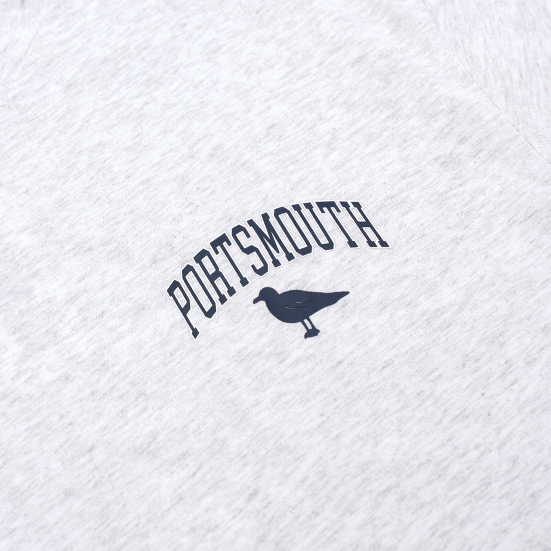 Portsmouth Bridge & Boat Short-Sleeve T-Shirt in Silver Grey