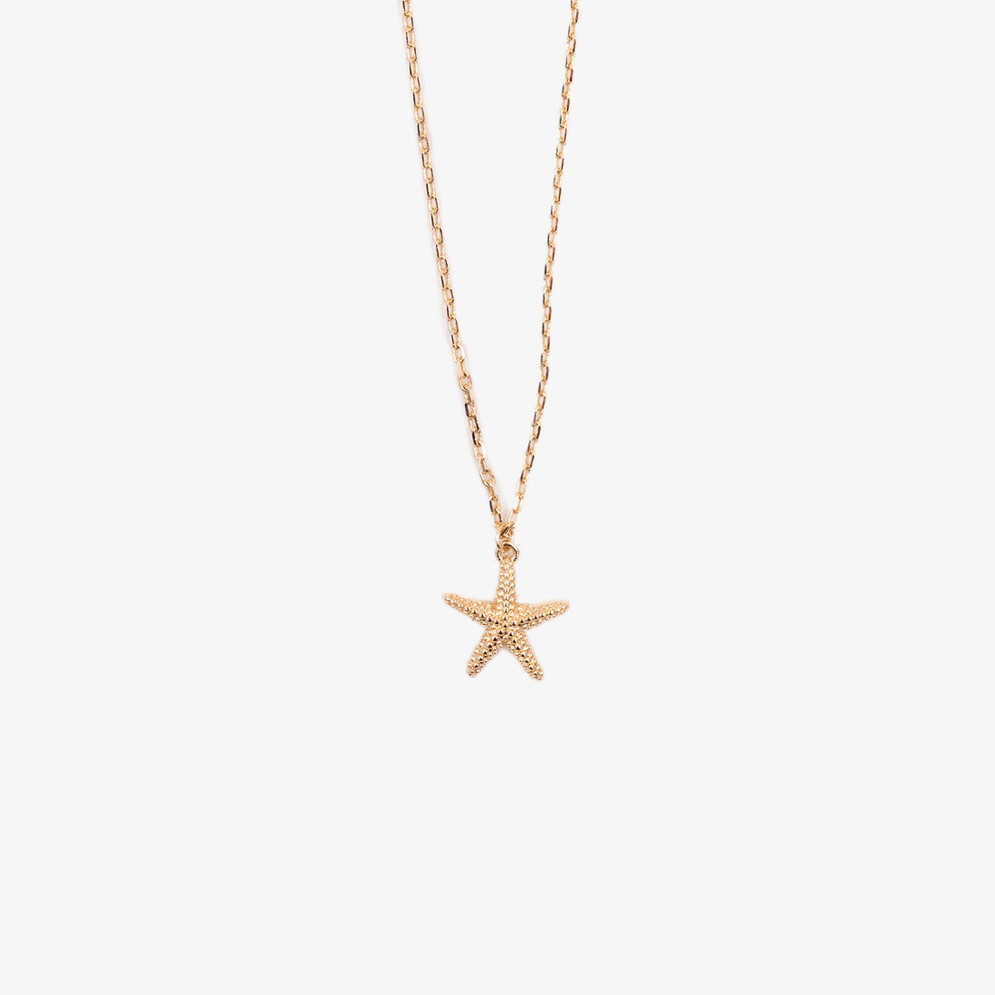 Delicate Chain Necklace with Starfish Charm