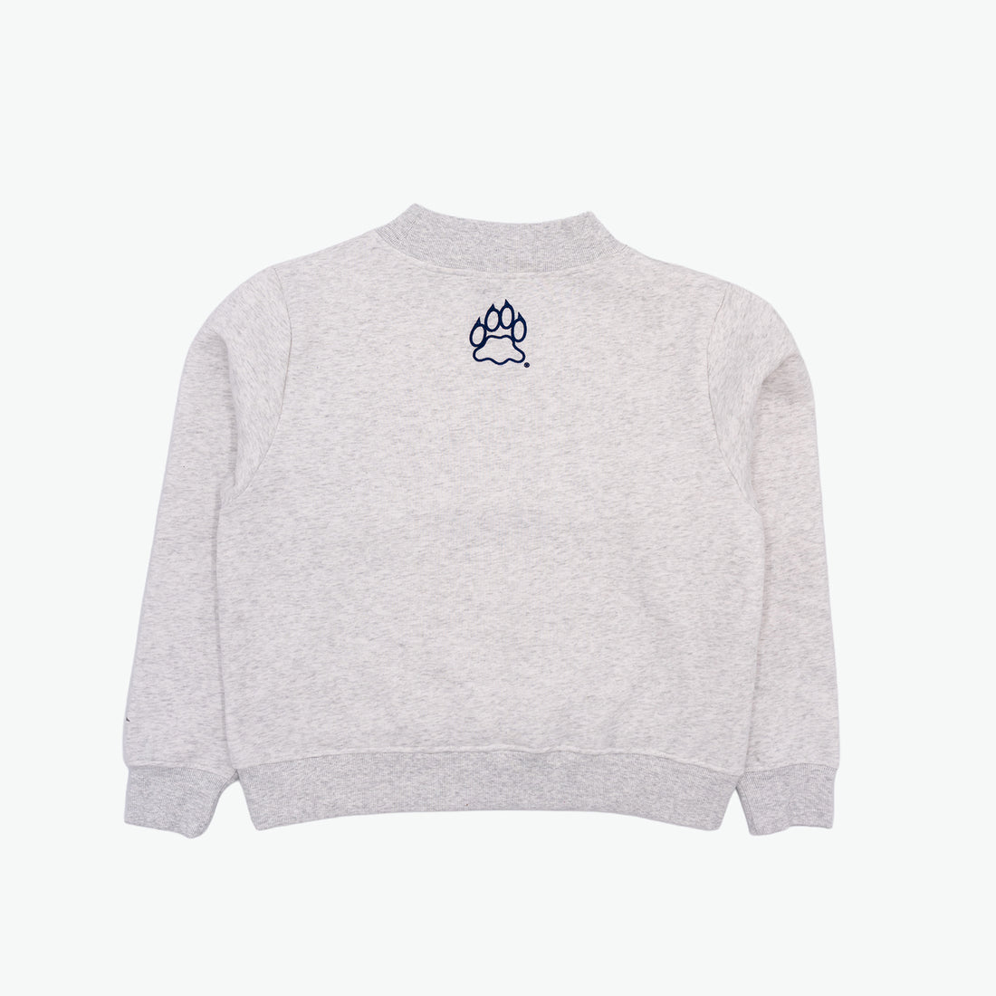 UNH Embroidered Mock Neck - Silver Grey