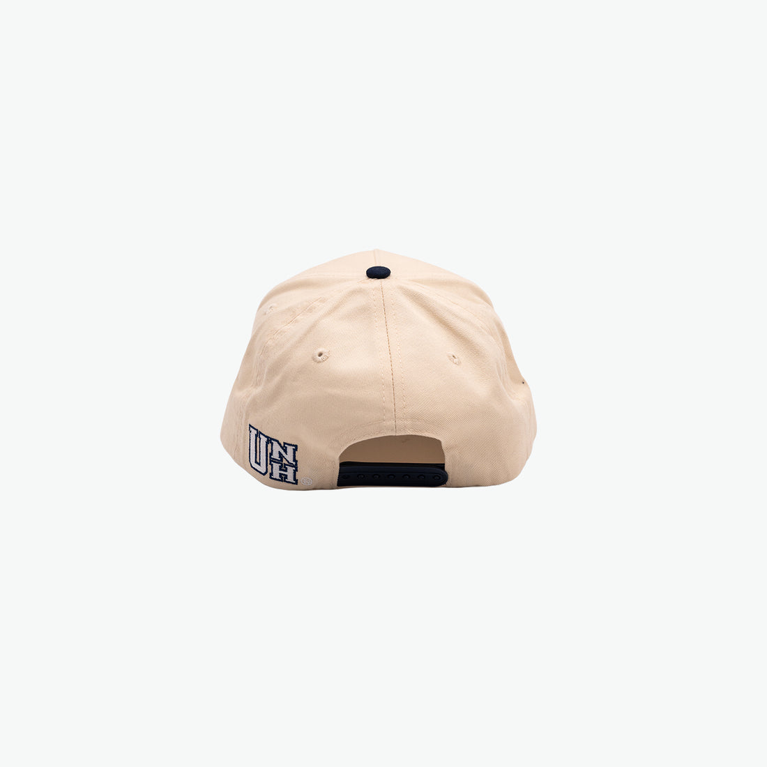 UNH Vintage Wildcat Structured Hat - Cream/Navy