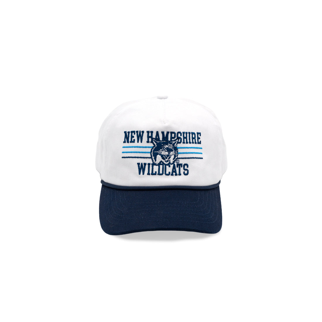 New Hampshire Wildcats Embroidered Hat - White/Navy