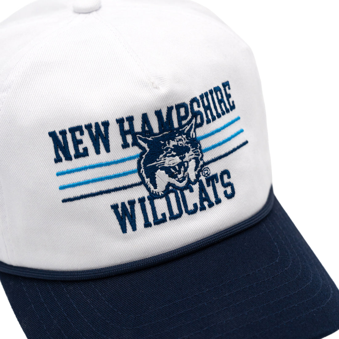 New Hampshire Wildcats Embroidered Hat - White/Navy