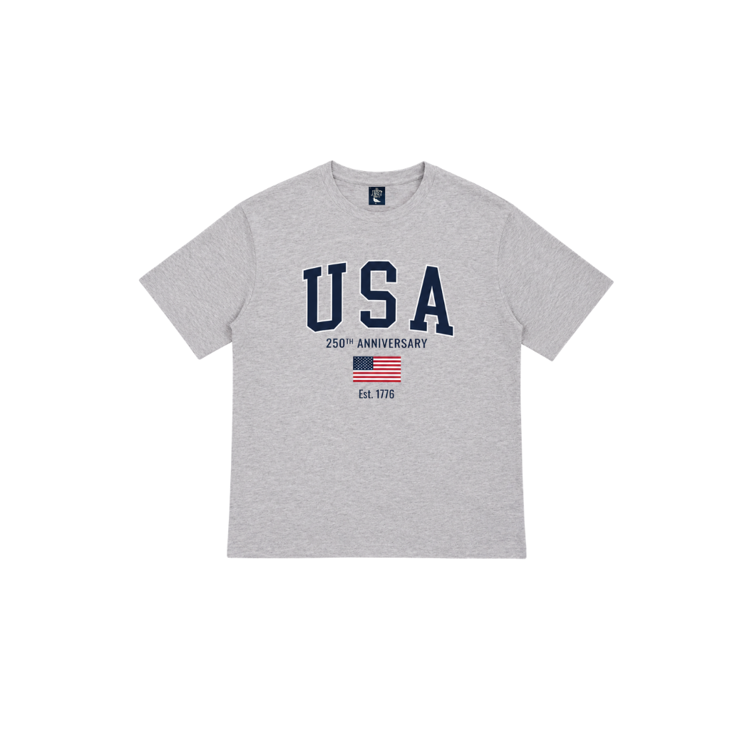 USA 250th T-Shirt - Silver Grey