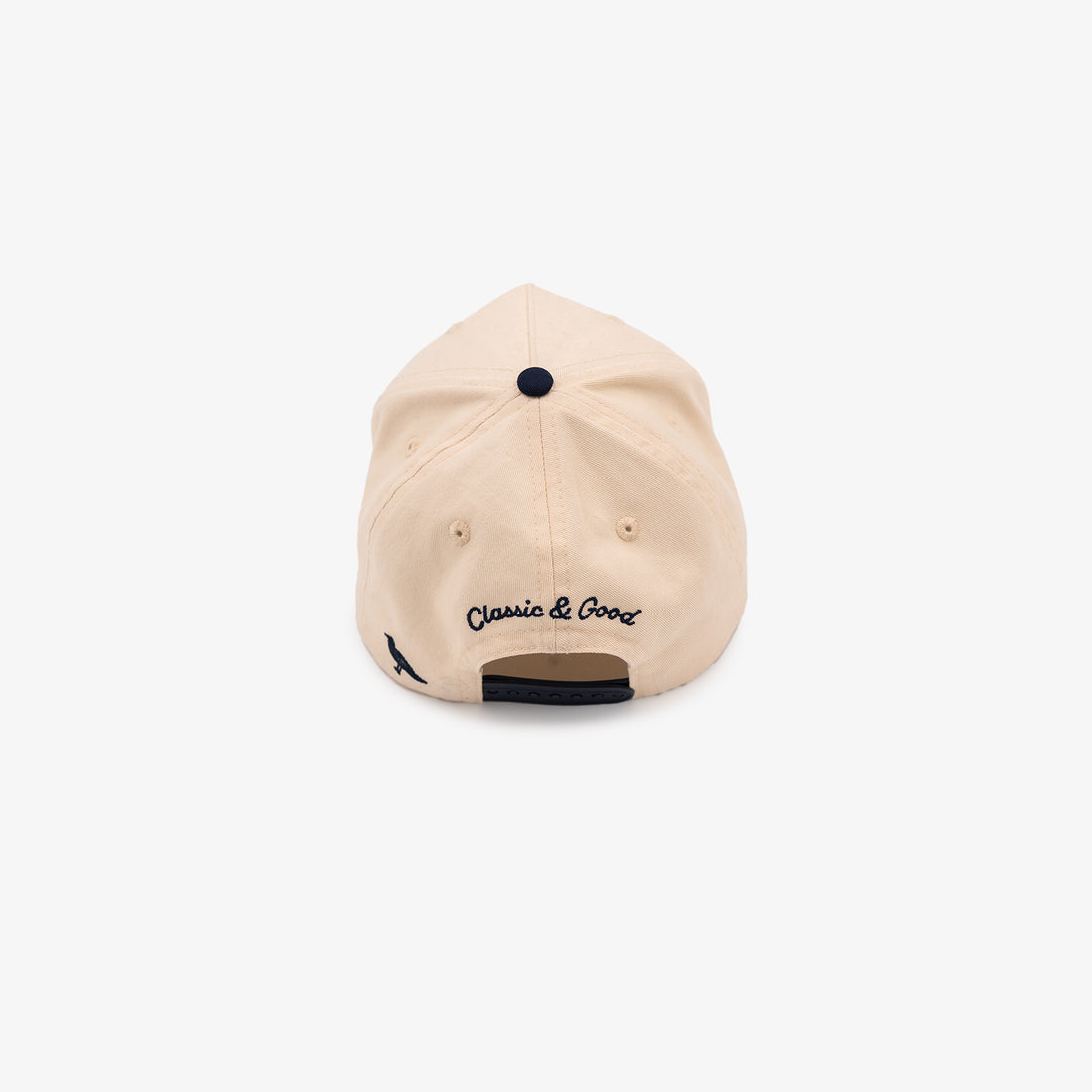 Mystic Upside Down Hat in Off-White/Navy