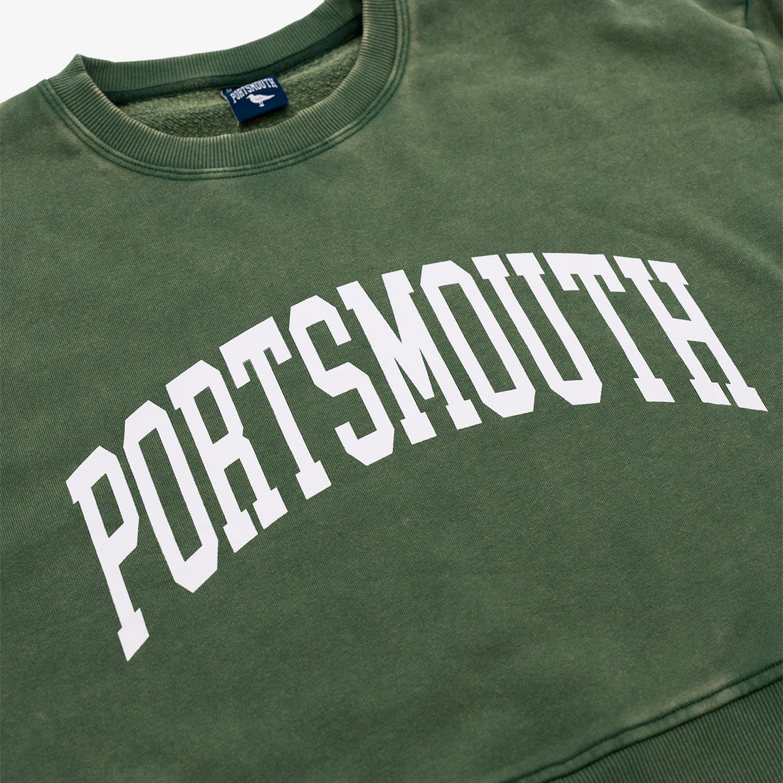 Portsmouth Crop Crewneck in Washed Green