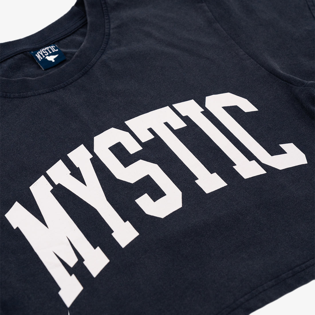 Mystic Women's Crop T-Shirt in Washed Navy