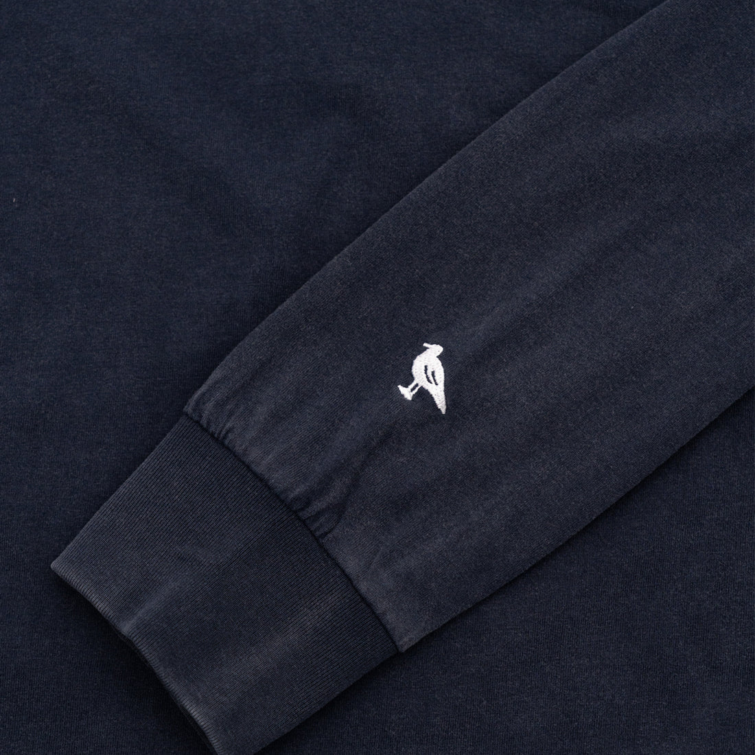 Portsmouth Logo Long-Sleeve T-Shirt in Washed Navy