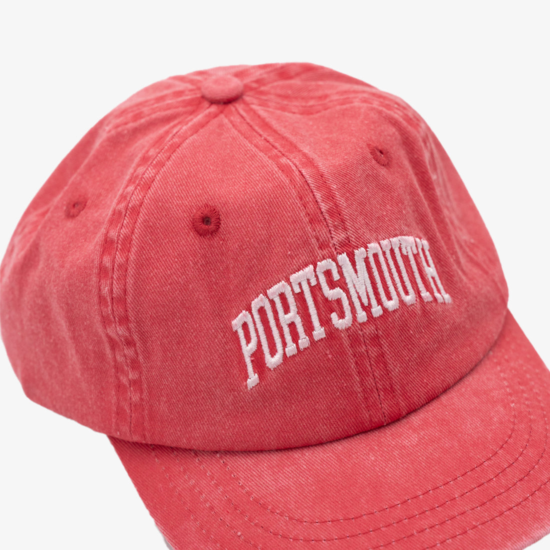 Portsmouth Kids Dad Hat in Washed Red
