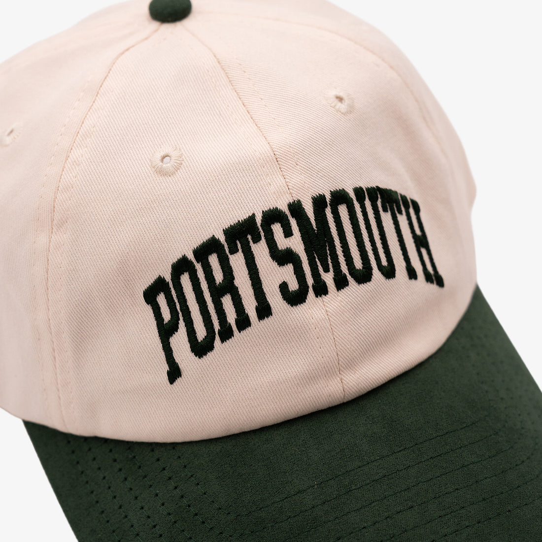 Portsmouth Ultrasuede Contrast Hat in Ivy Green/White