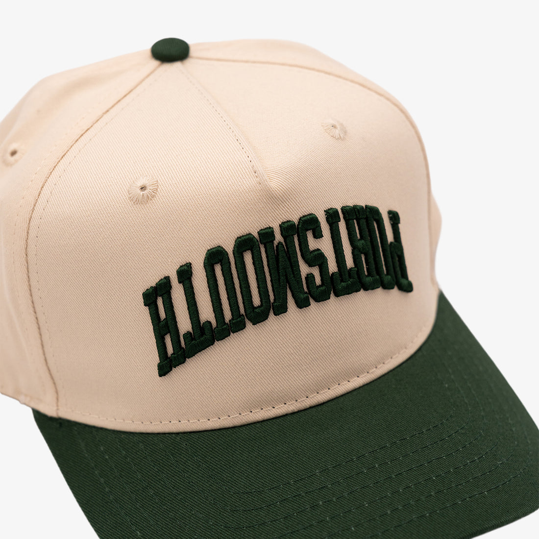 Portsmouth Upside Down Hat in Off-White/Ivy Green