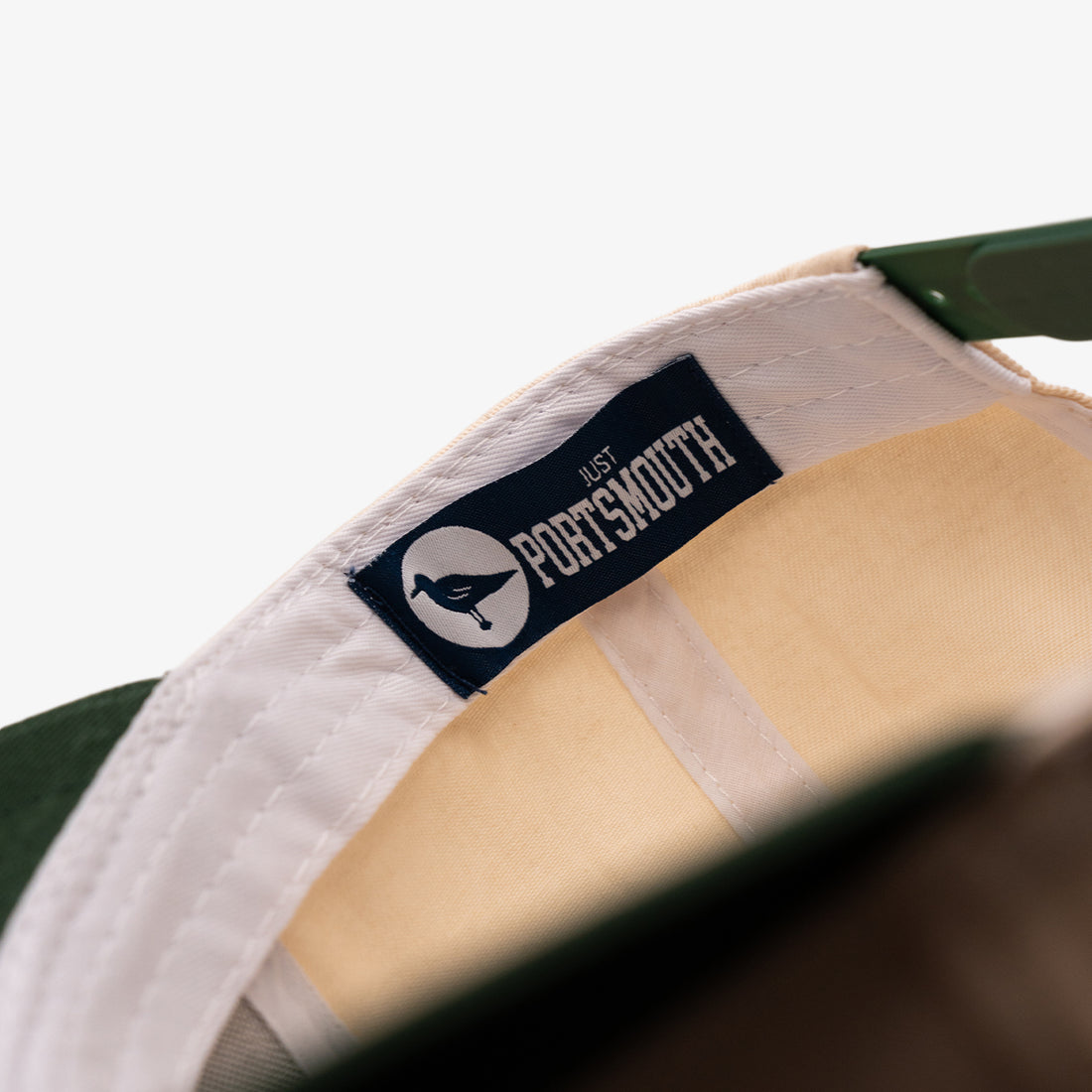 Portsmouth Upside Down Hat in Off-White/Ivy Green