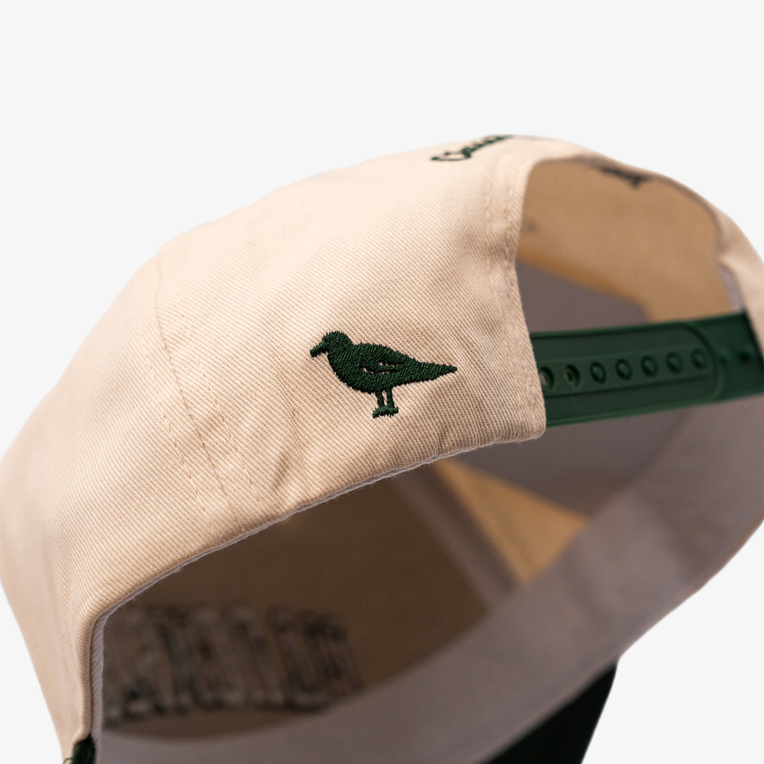 Portsmouth Upside Down Hat in Off-White/Ivy Green